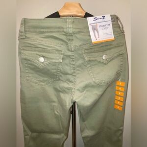 Seven7 Women's Starlette Cropped Jeans - Sage